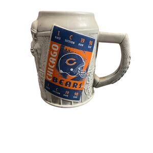 Vintage Chicago Bears NFL Sculpture Mug (Good Condition)